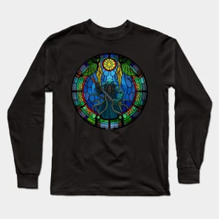 Cthulhu in Stained Glass Long Sleeve T-Shirt